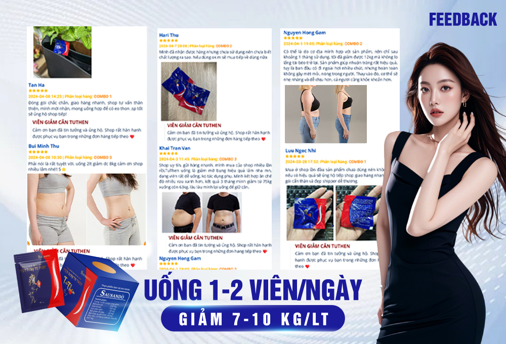 Review thuốc hủy mỡ Sausando Nhật Bản
